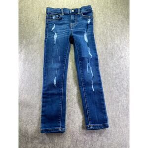 Levi's 720 Girls' High-Rise Super Skinny Distressed Blue Jeans Size XS 4/5